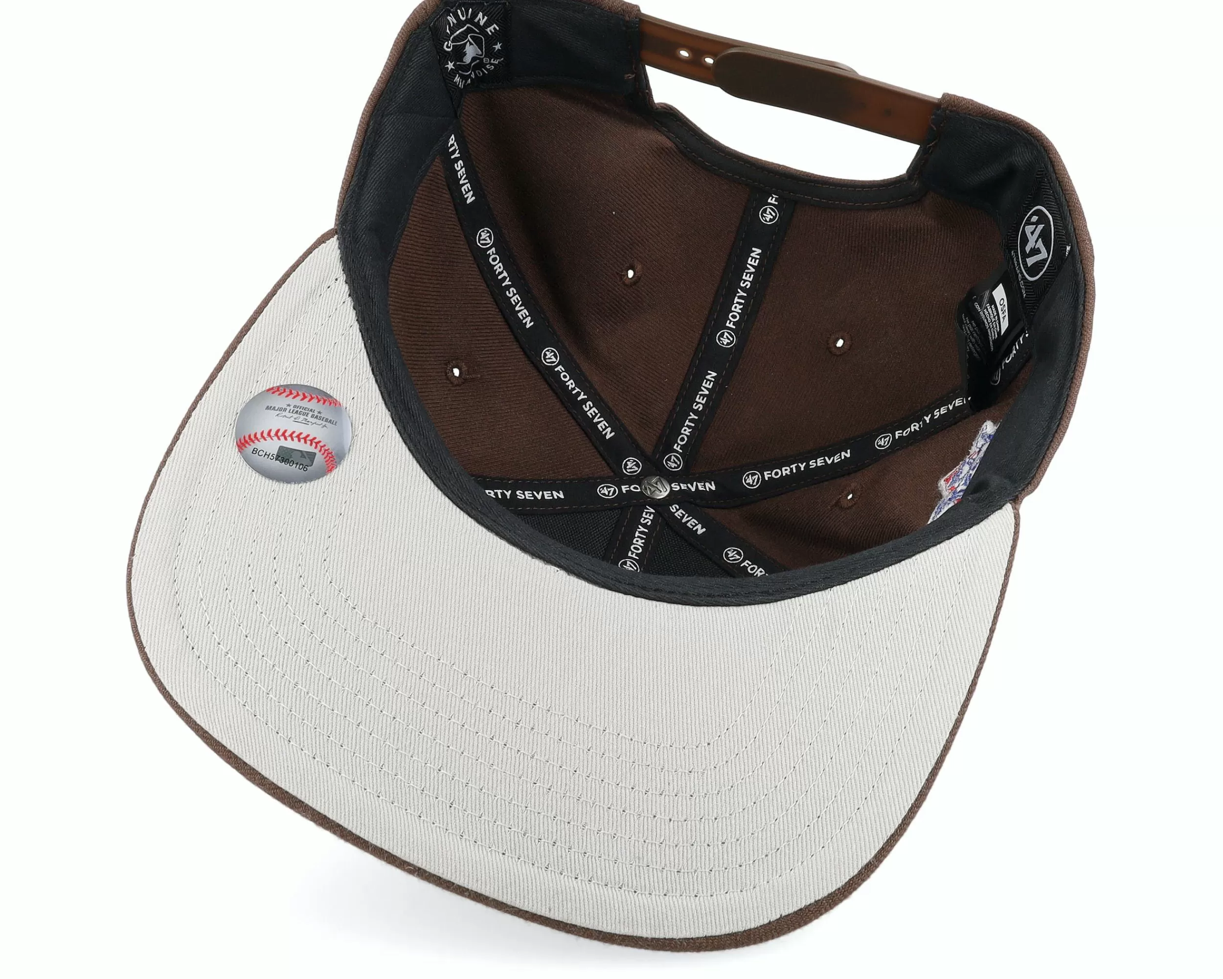 47 Brand San Diego Padres Mlb Sure Shot Captain Brown Snapback - -Unisex Snapback
