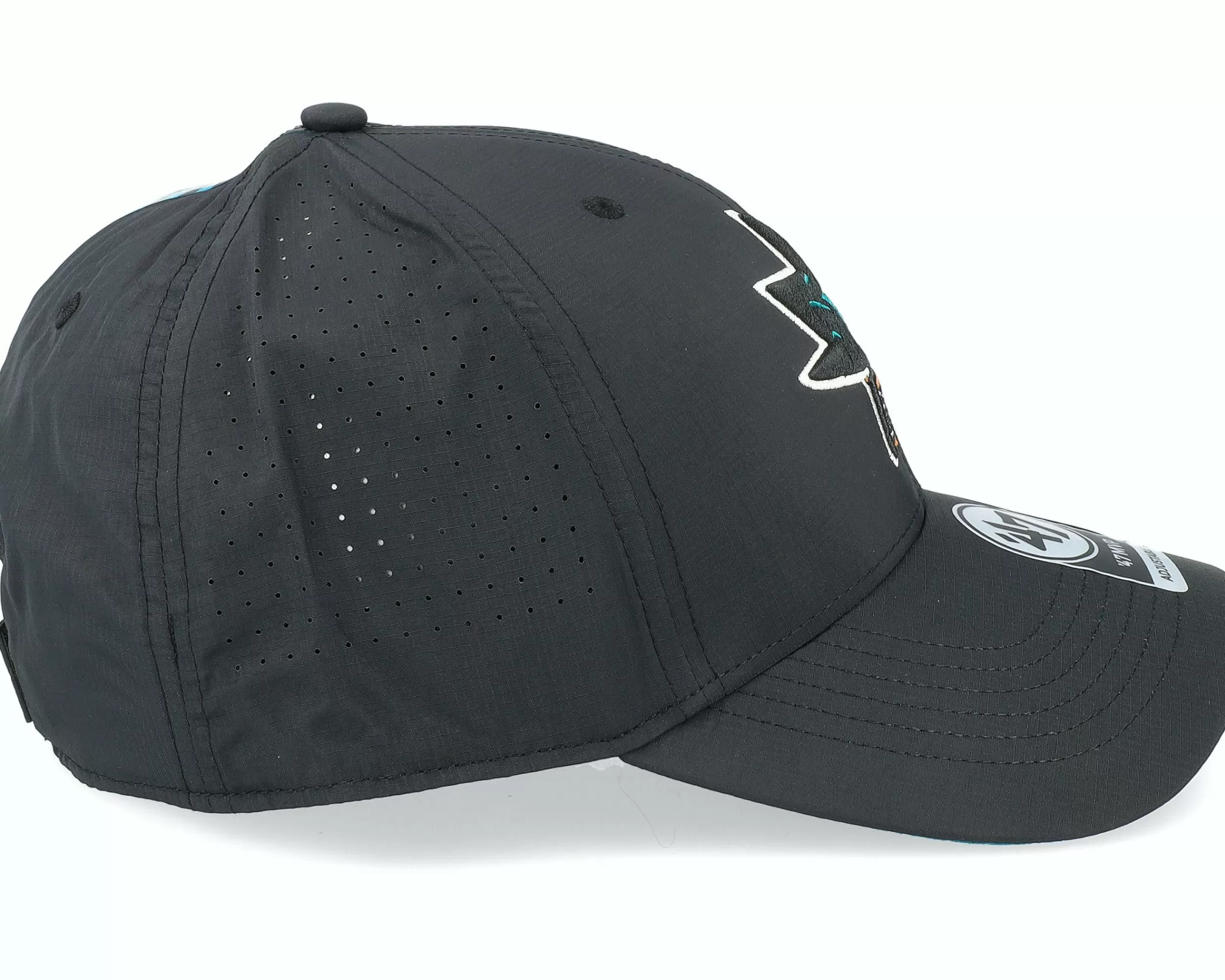 47 Brand San Jose Sharks Nhl Back Line Mvp Black Adjustable - -Unisex Adjustable