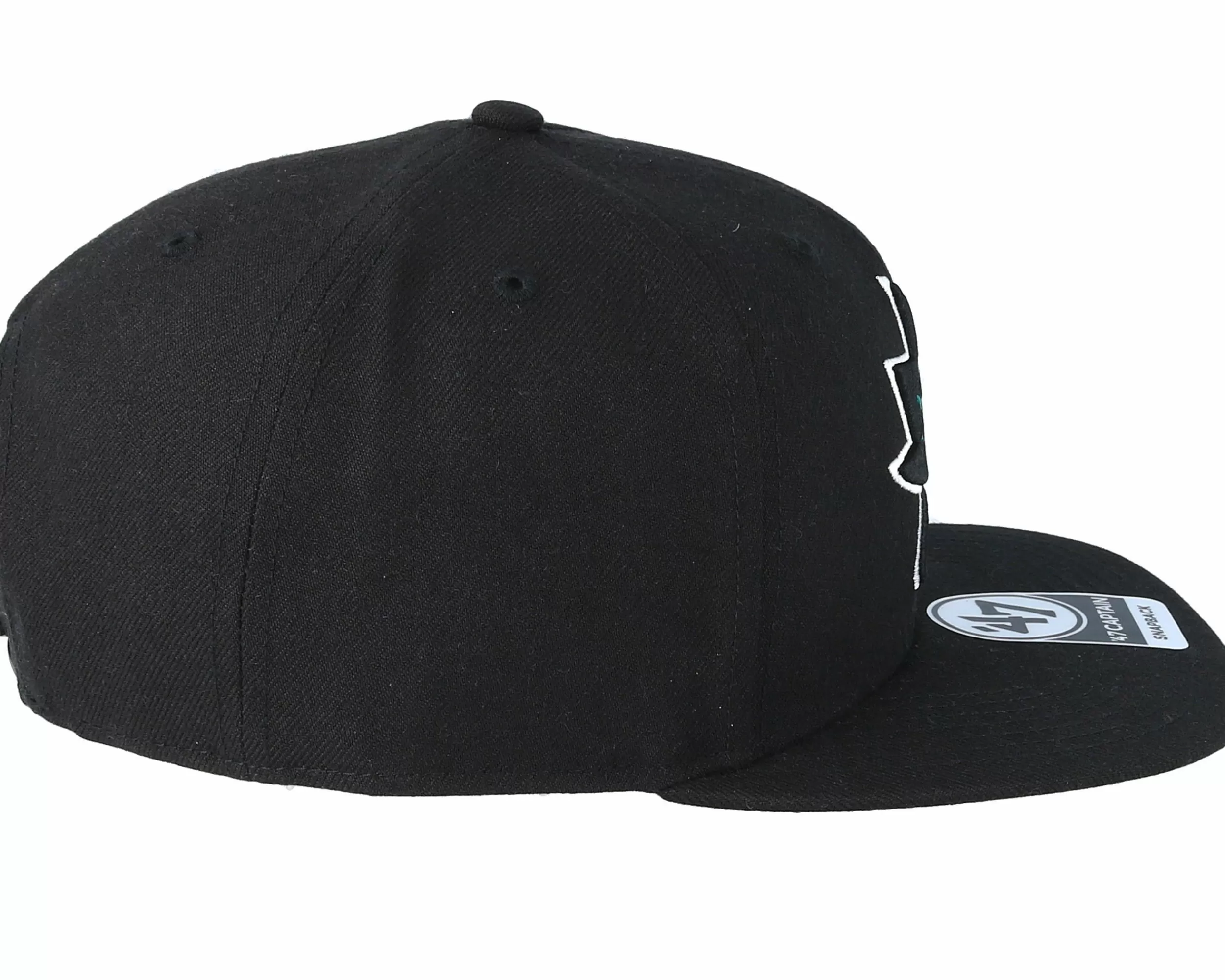 47 Brand San Jose Sharks No Shot 47 Captain Black Snapback - -Unisex Snapback
