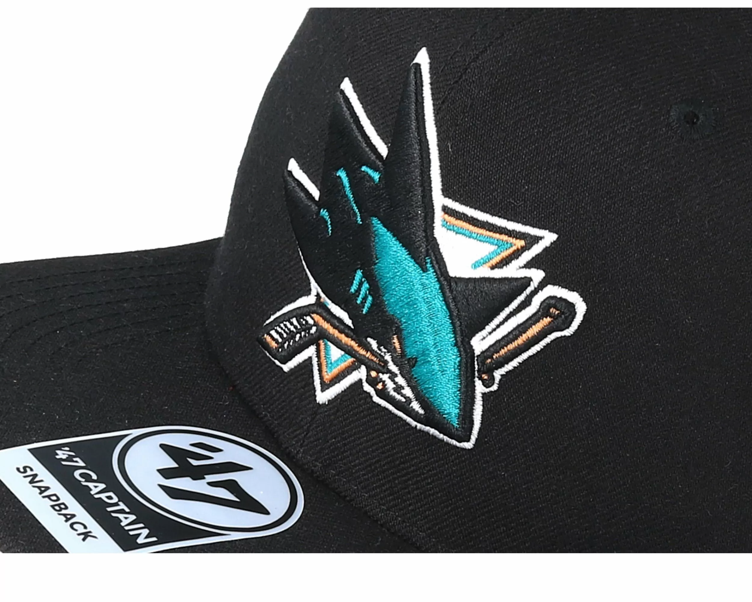 47 Brand San Jose Sharks No Shot 47 Captain Black Snapback - -Unisex Snapback