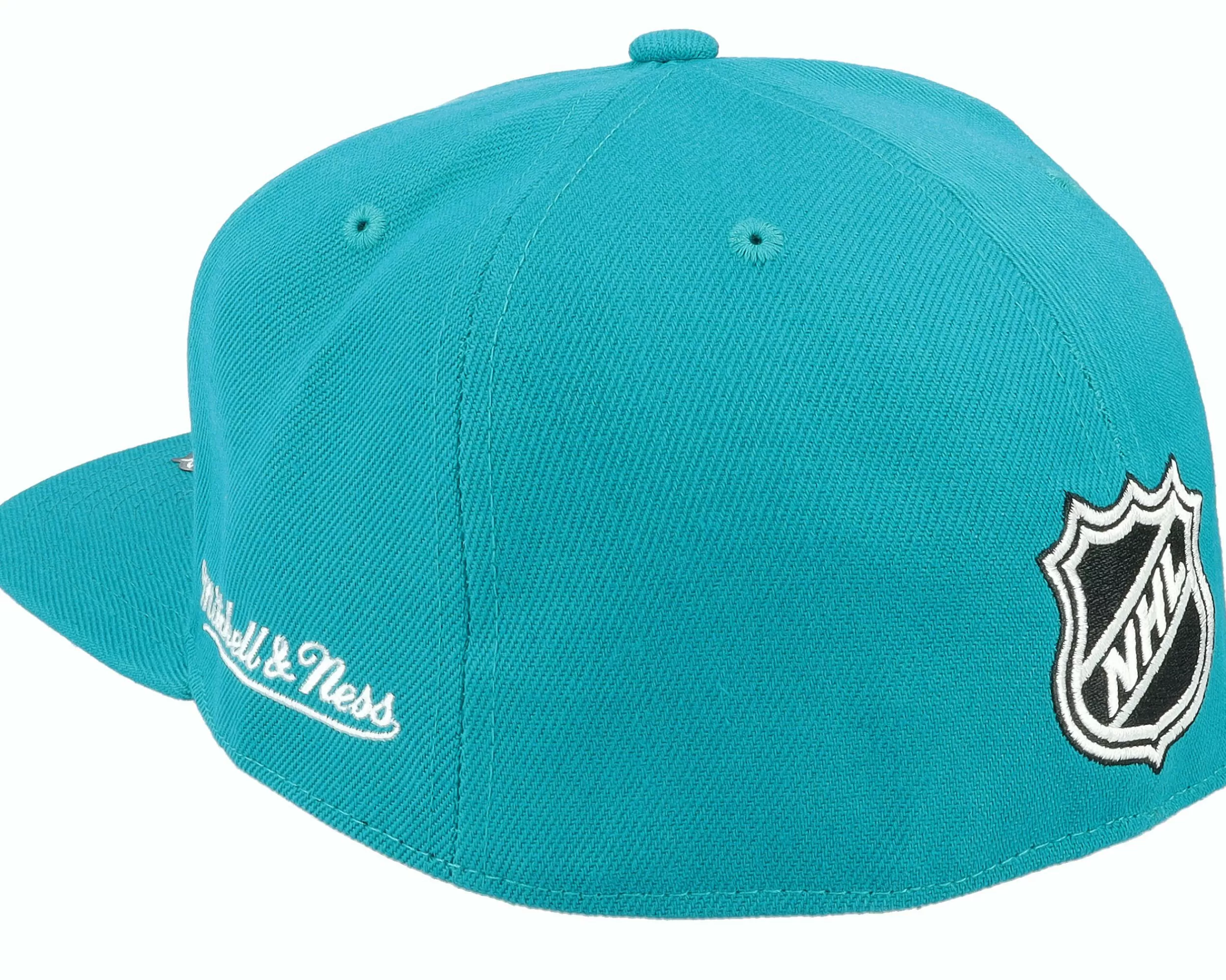 Mitchell & Ness San Jose Sharks Vintage Teal Fitted - -Unisex Fitted
