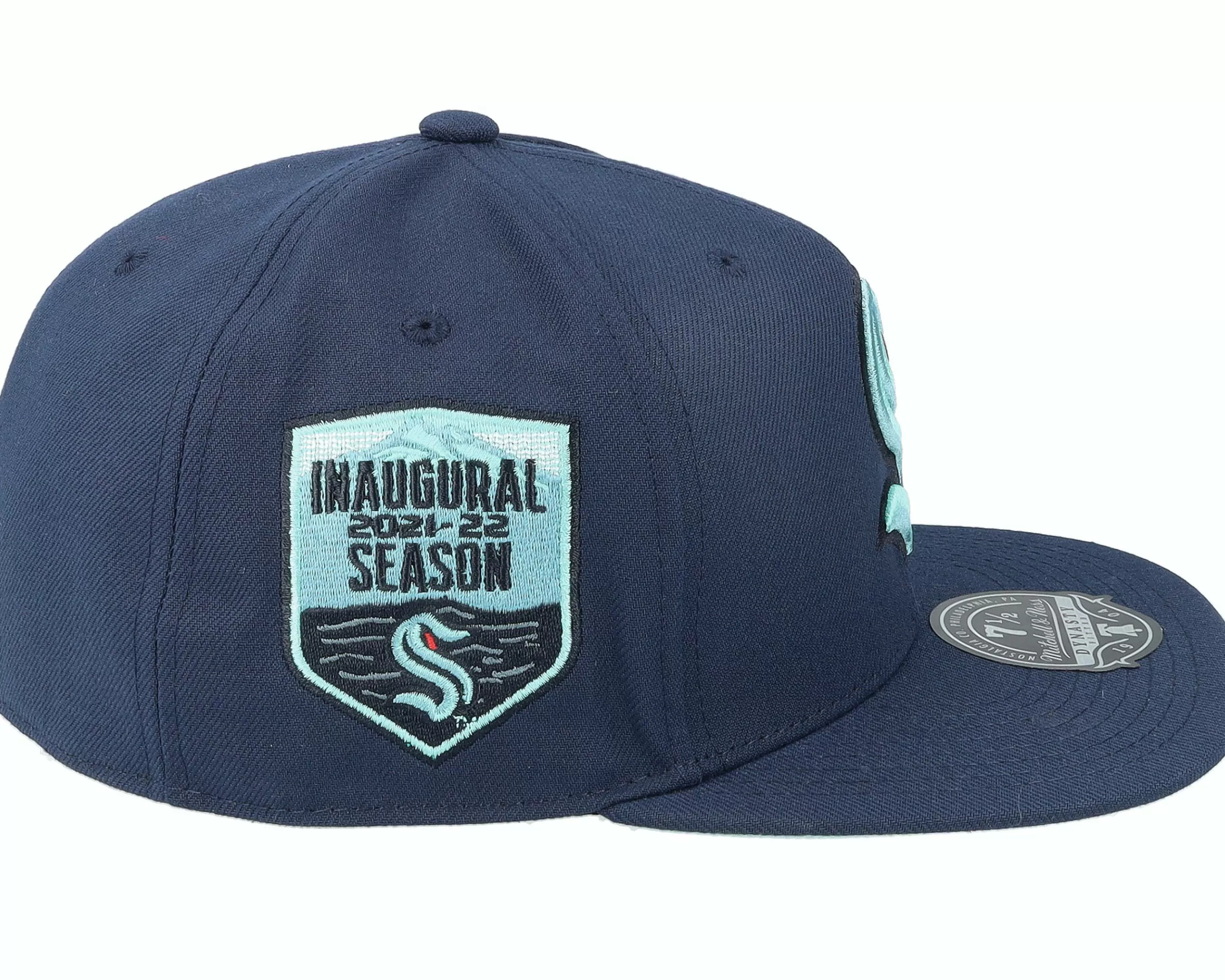 Mitchell & Ness Seattle Kraken Vintage Navy Fitted - -Unisex Fitted
