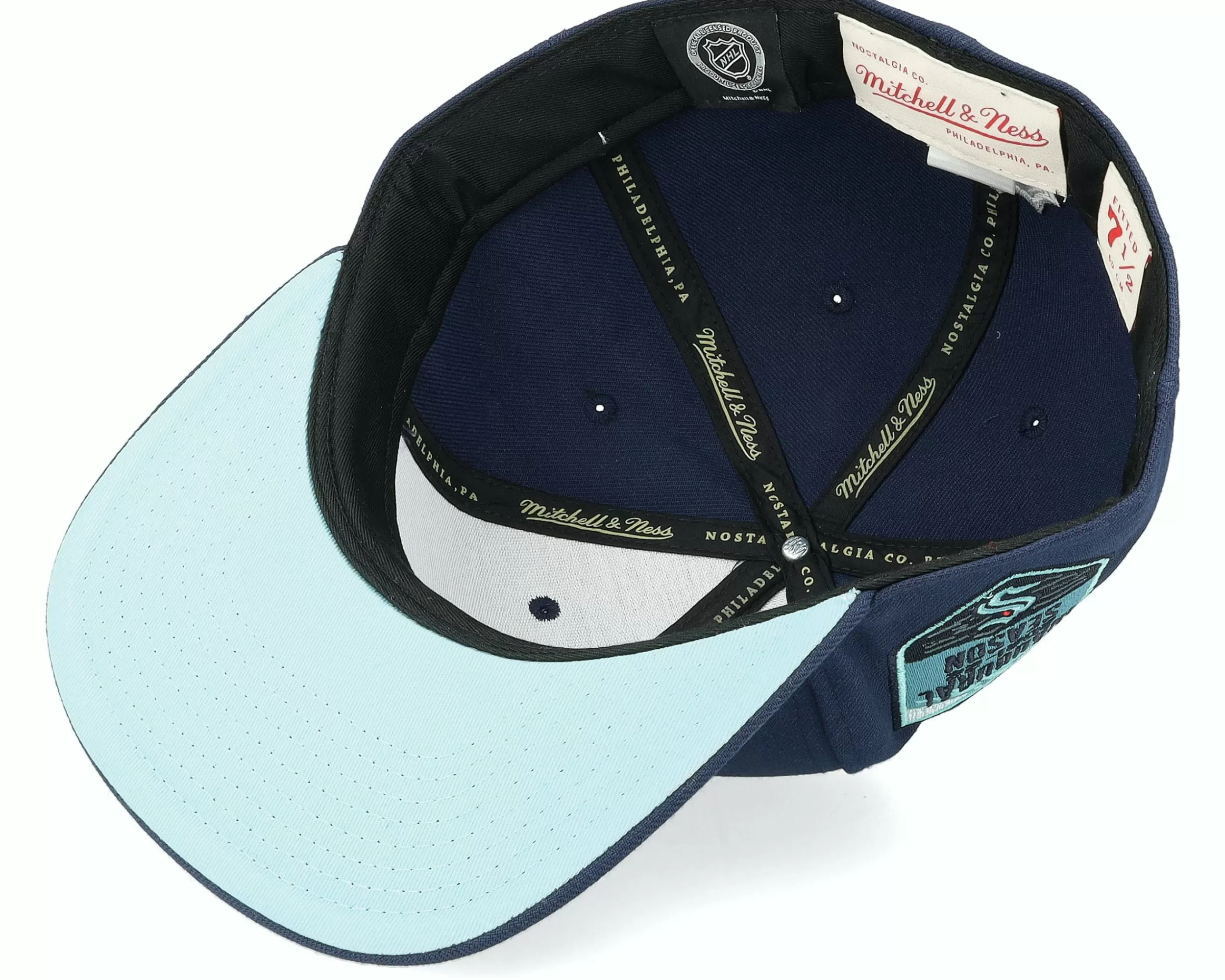 Mitchell & Ness Seattle Kraken Vintage Navy Fitted - -Unisex Fitted