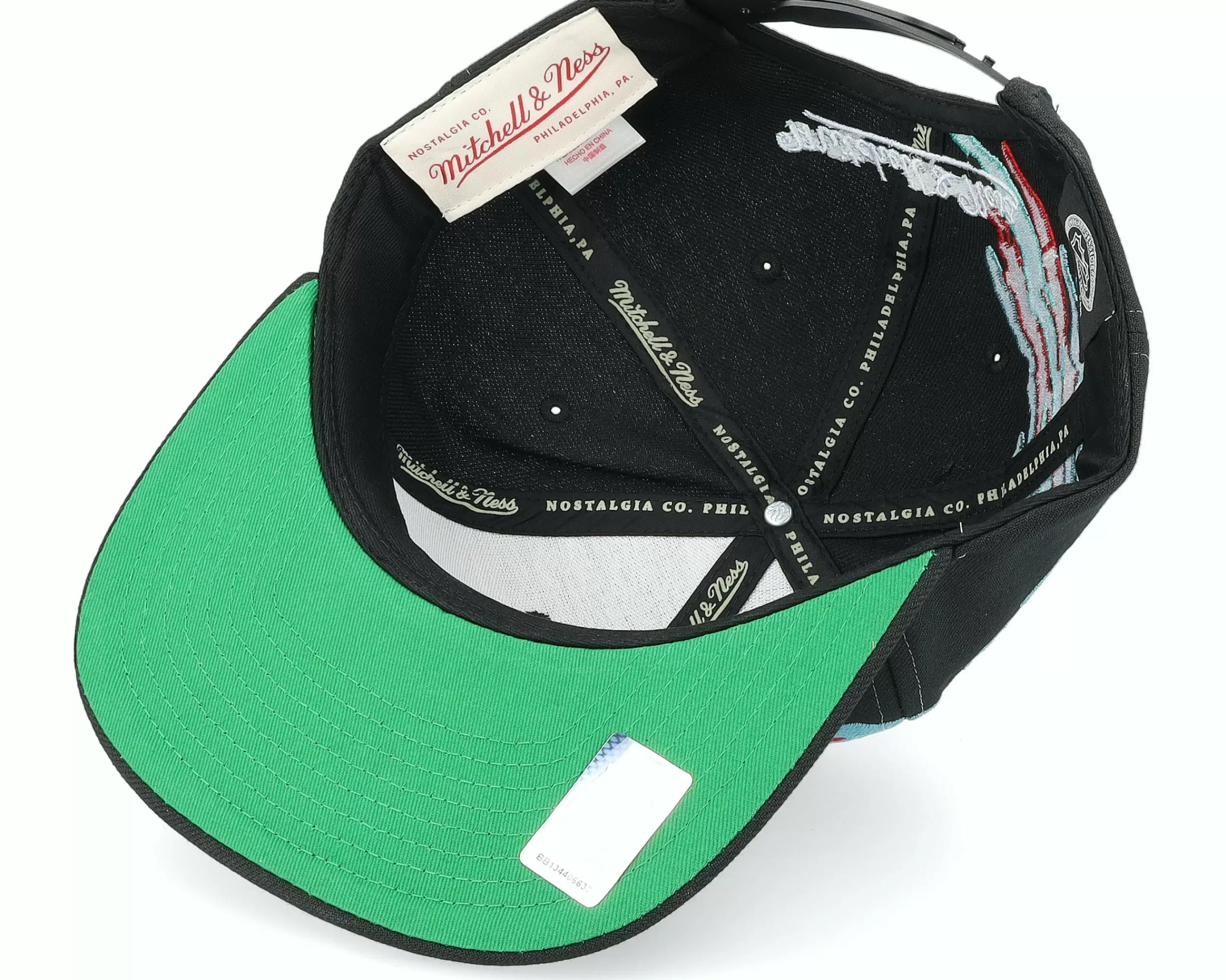 Mitchell & Ness Seattle Kraken Vintage Paintbrush Black Snapback - -Unisex Snapback