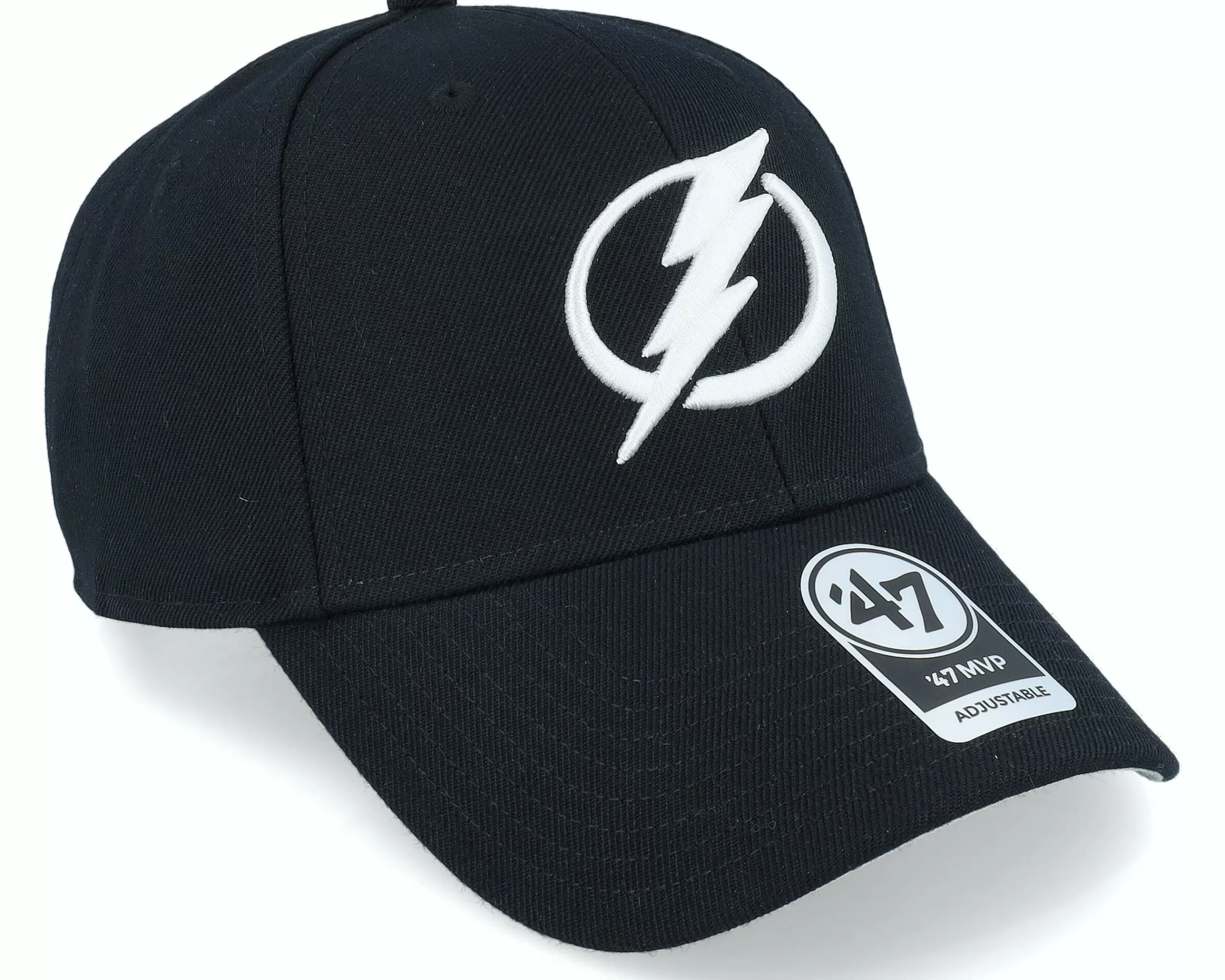 47 Brand Tampa Bay Lightning Mvp Black Adjustable - -Unisex Adjustable