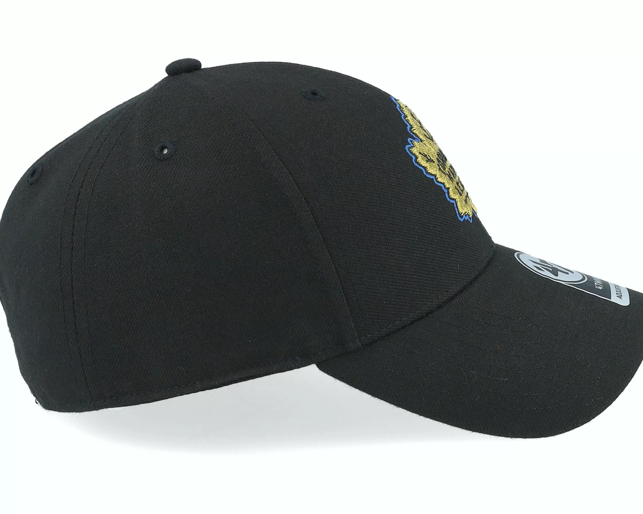 47 Brand Toronto Maple Leafs Color Pop Metallic Mvp Black Adjustable - -Unisex Adjustable