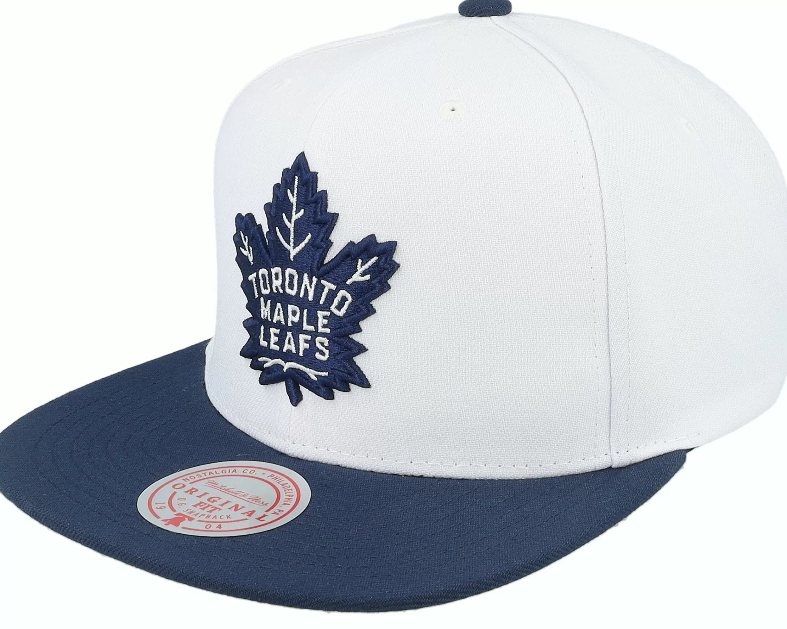 Mitchell & Ness Toronto Maple Leafs Team 2 Tone 2.0 White/Blue Snapback - -Unisex Snapback
