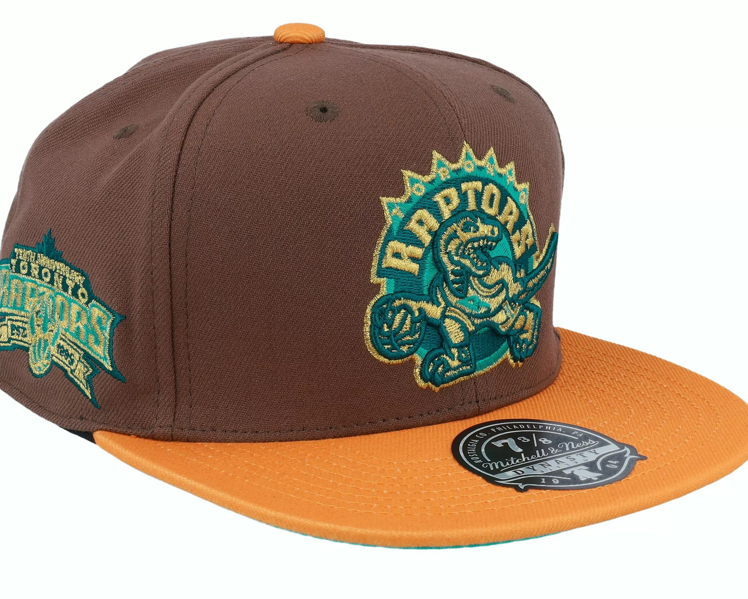 Mitchell & Ness Toronto Raptors Copper Top Brown Fitted - -Unisex Fitted