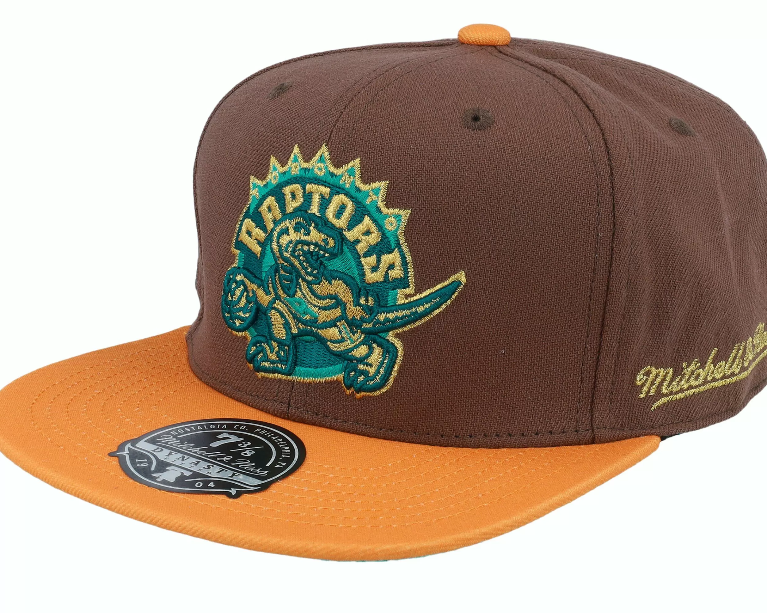 Mitchell & Ness Toronto Raptors Copper Top Brown Fitted - -Unisex Fitted
