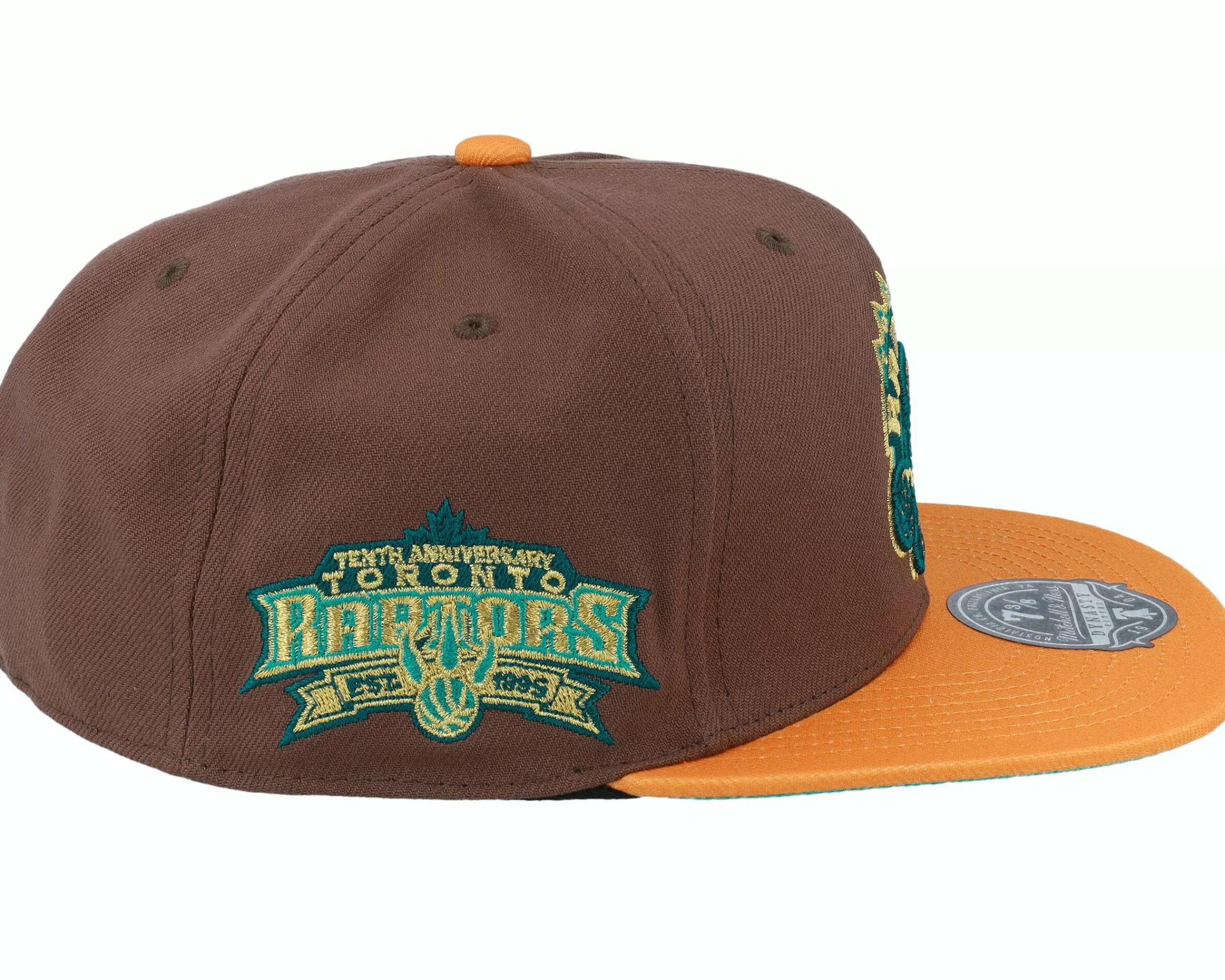 Mitchell & Ness Toronto Raptors Copper Top Brown Fitted - -Unisex Fitted