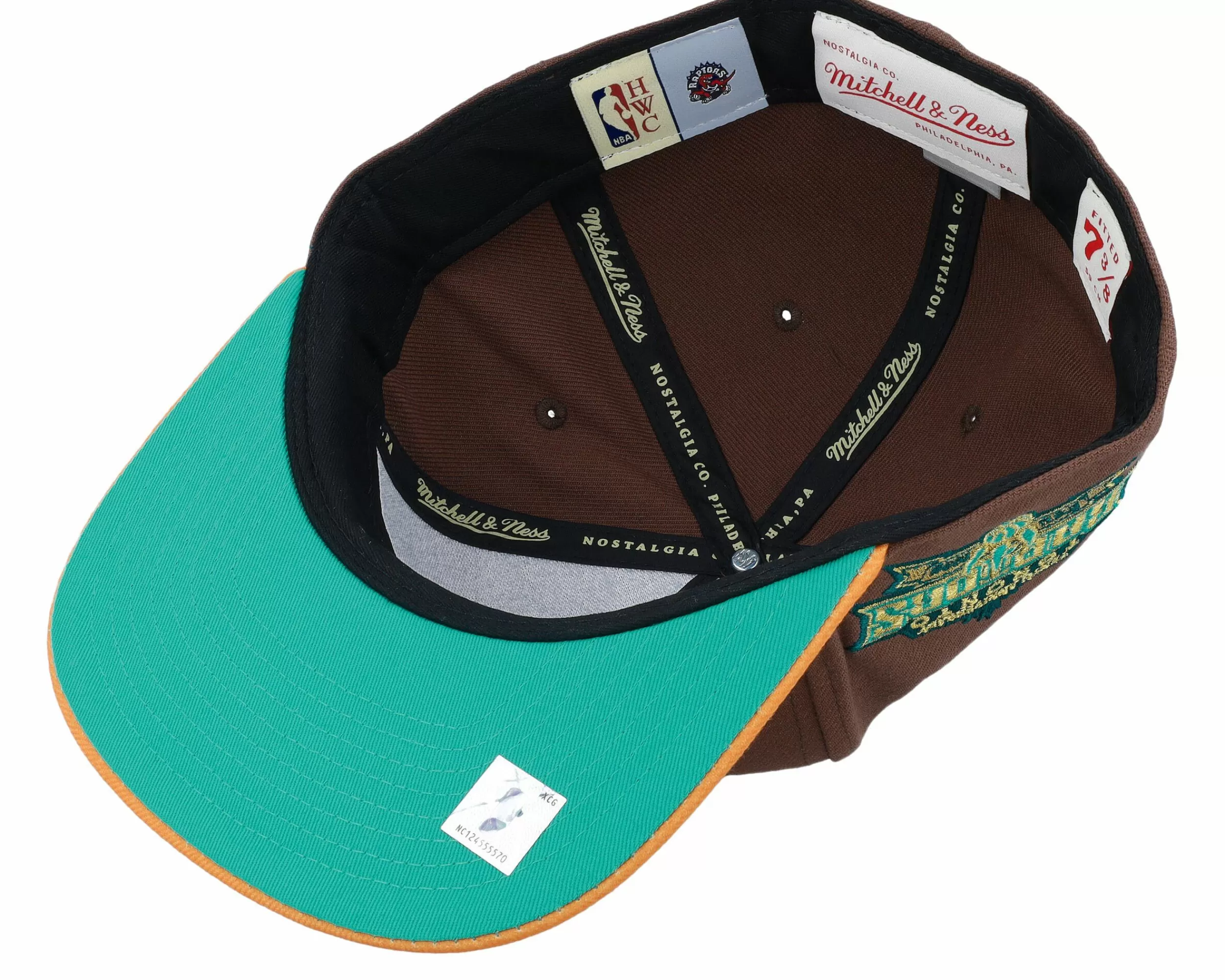 Mitchell & Ness Toronto Raptors Copper Top Brown Fitted - -Unisex Fitted