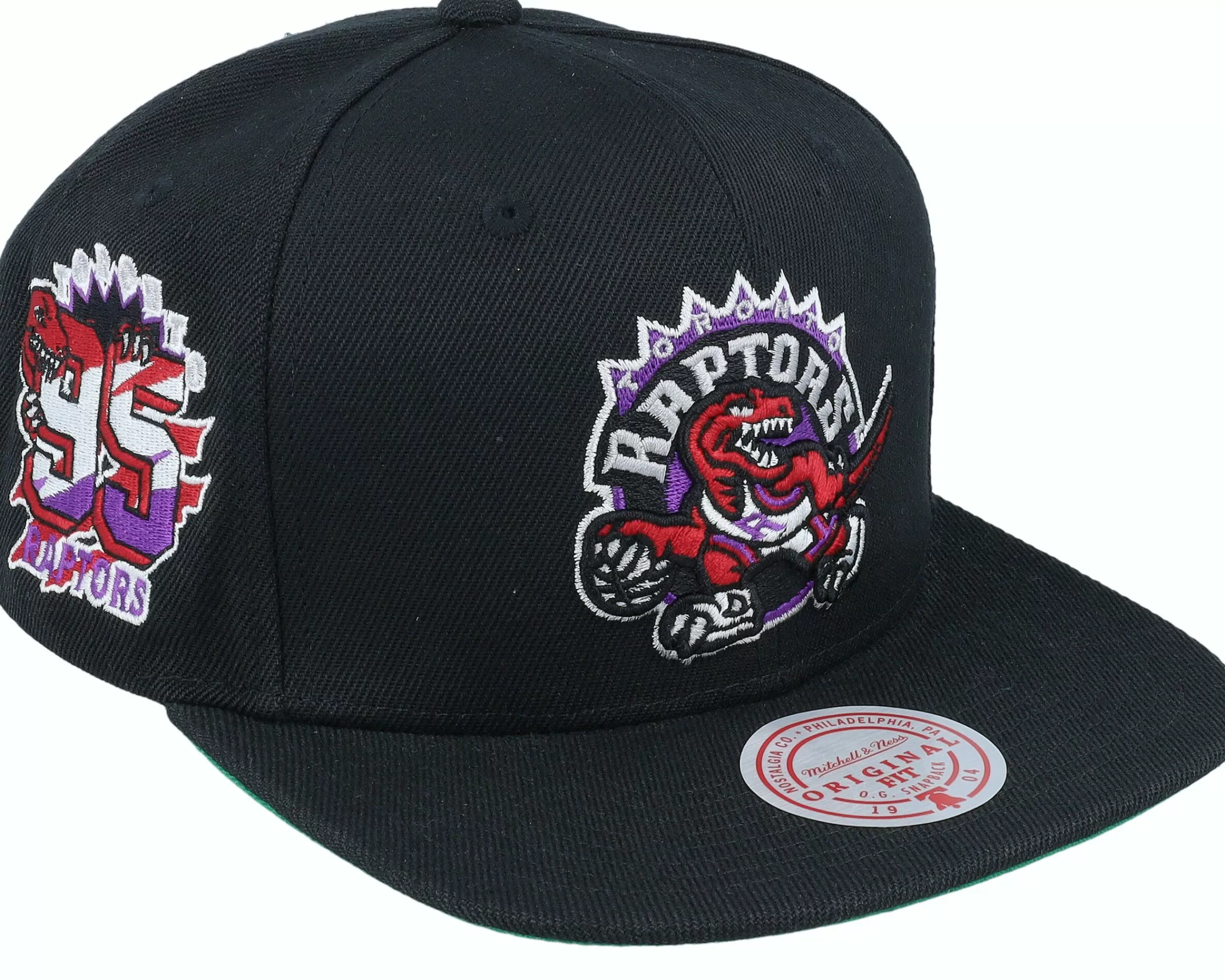 Mitchell & Ness Toronto Raptors Side Jam Black Snapback - -Unisex Snapback