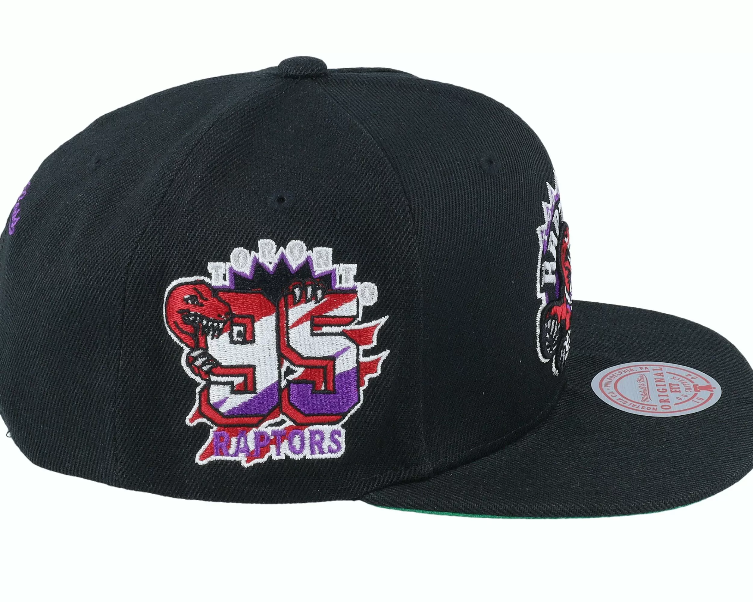 Mitchell & Ness Toronto Raptors Side Jam Black Snapback - -Unisex Snapback