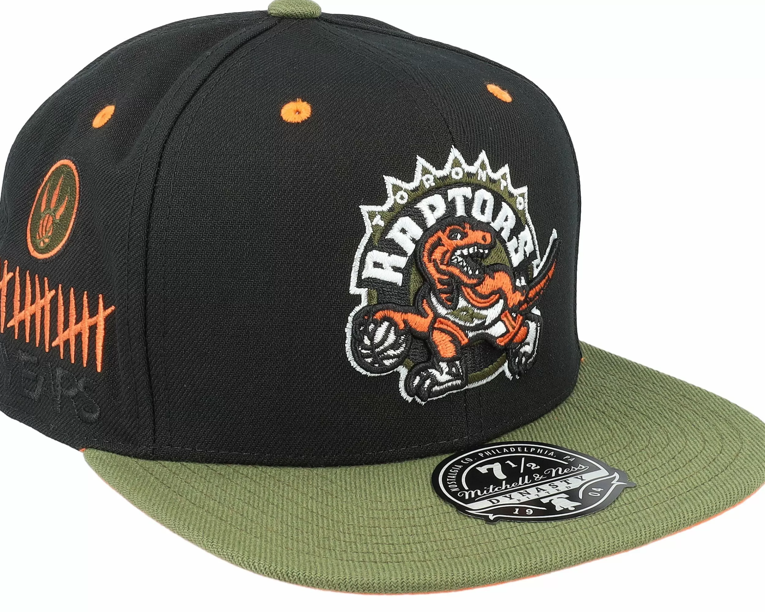 Mitchell & Ness Toronto Raptors Take Flight Black/Green Fitted - -Unisex Fitted