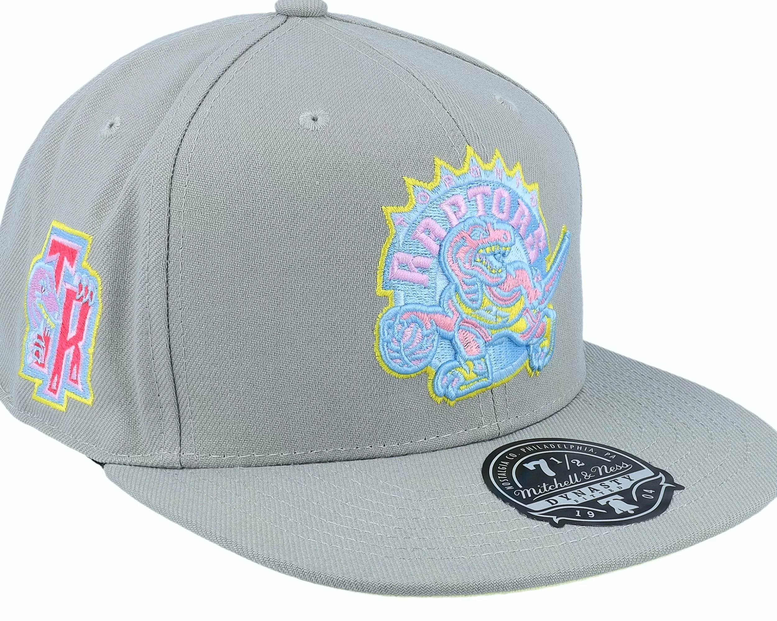 Mitchell & Ness Toronto Raptors Til Dawn Grey Fitted - -Unisex Fitted