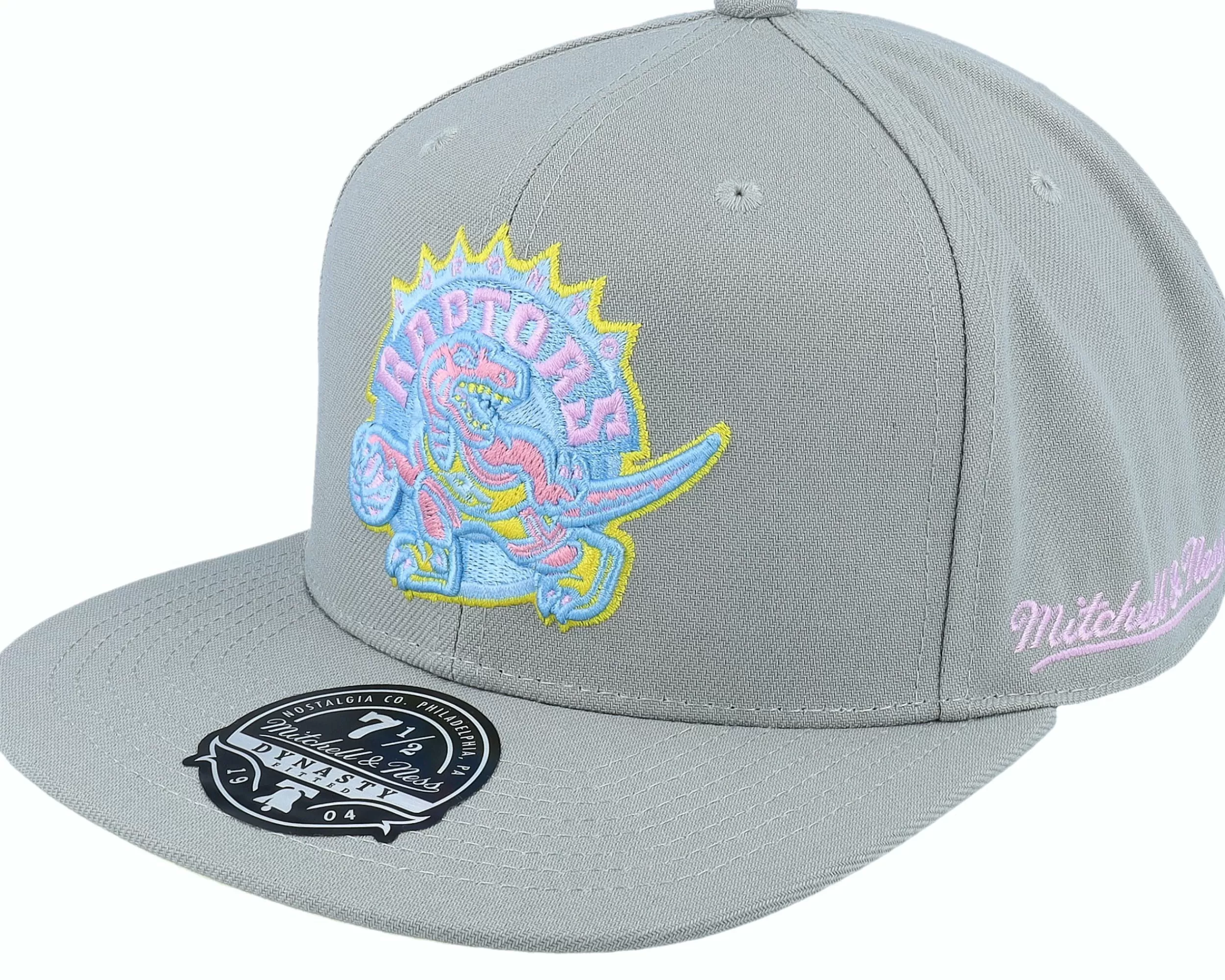 Mitchell & Ness Toronto Raptors Til Dawn Grey Fitted - -Unisex Fitted