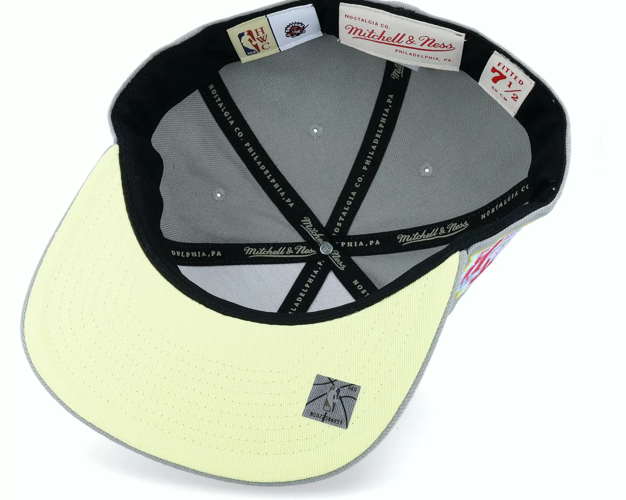 Mitchell & Ness Toronto Raptors Til Dawn Grey Fitted - -Unisex Fitted