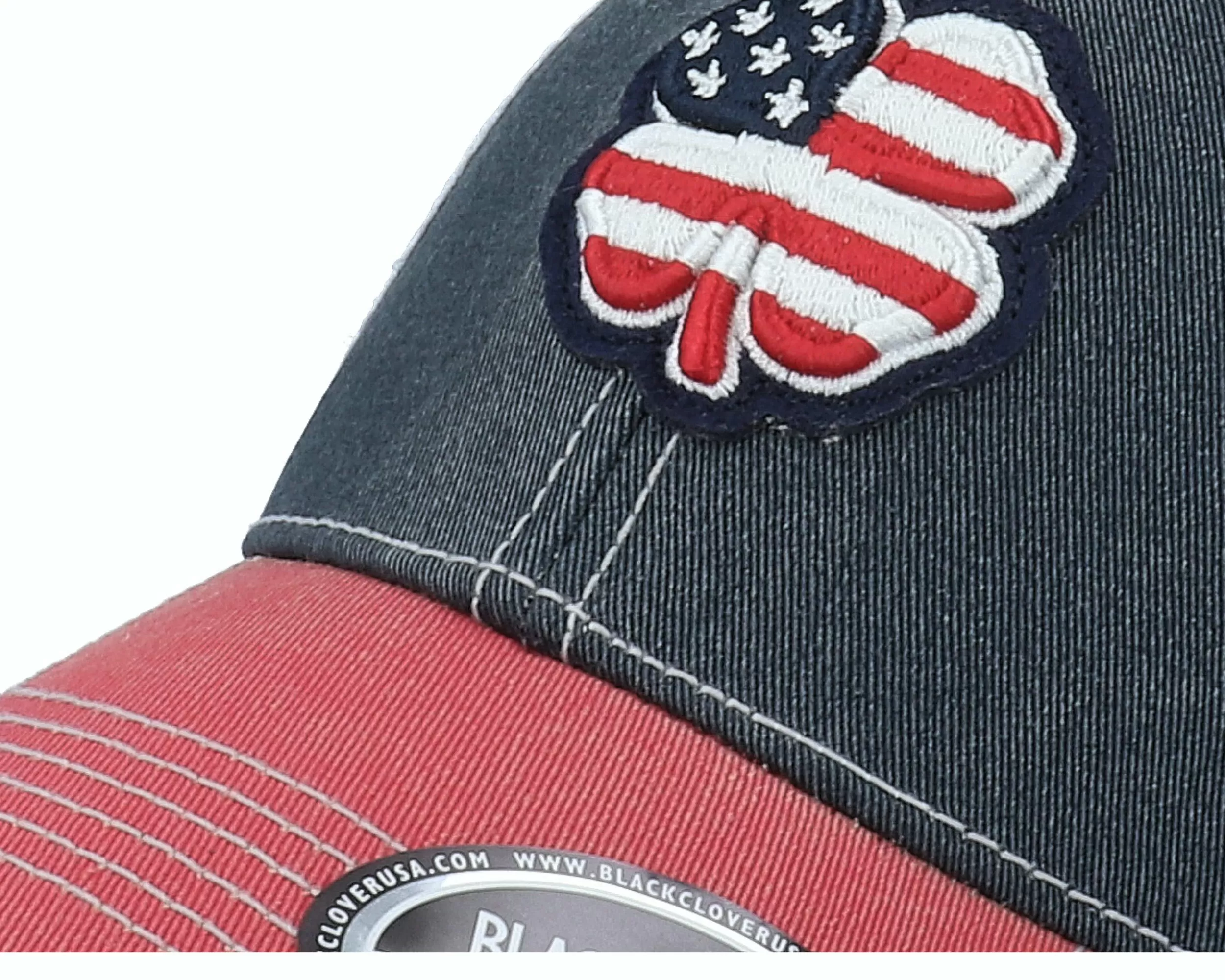 Black Clover Usa Flag 2T Vintage Navy/Red/Usa Trucker - -Unisex Trucker
