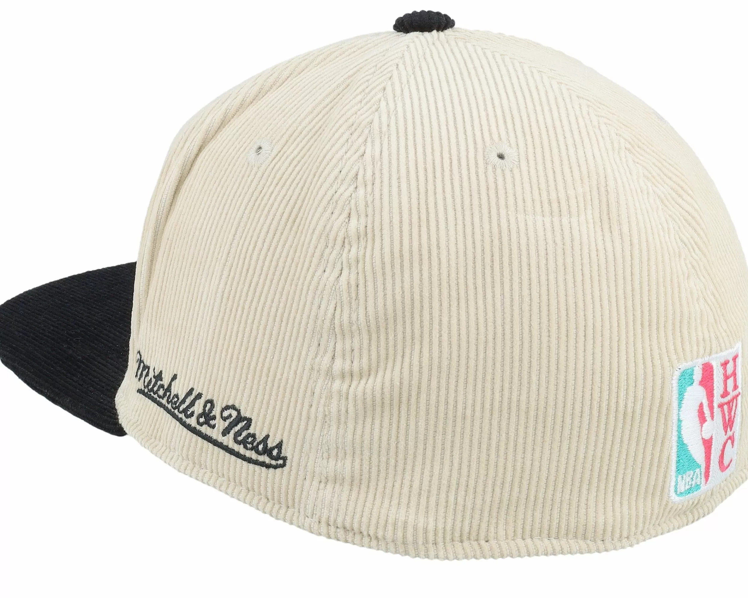 Mitchell & Ness Vancouver Grizzlies Team Cord Off White/Black Fitted - -Unisex Fitted
