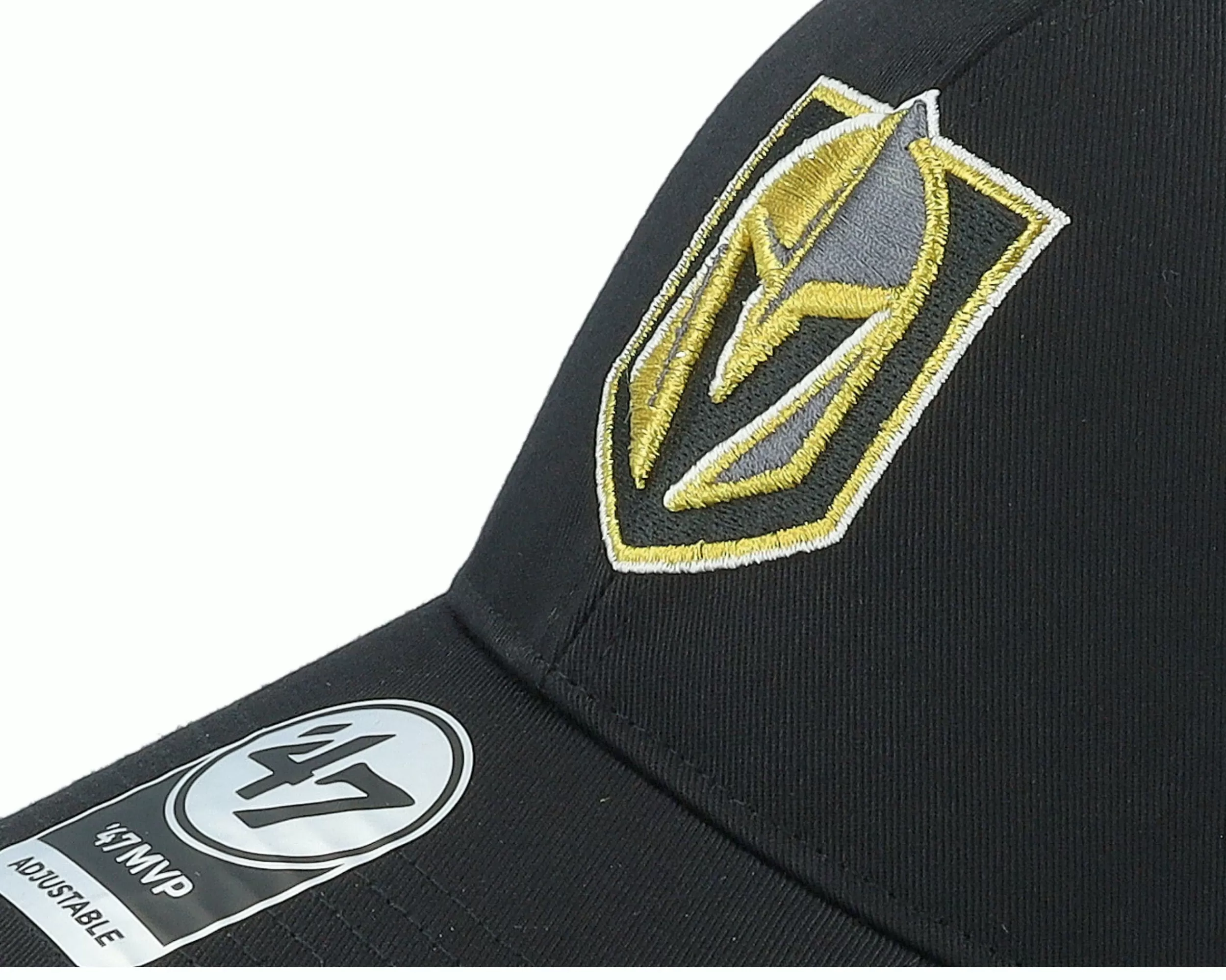 47 Brand Vegas Golden Knights Branson 47 Mvp Mesh Black/Bold Trucker - -Unisex Trucker