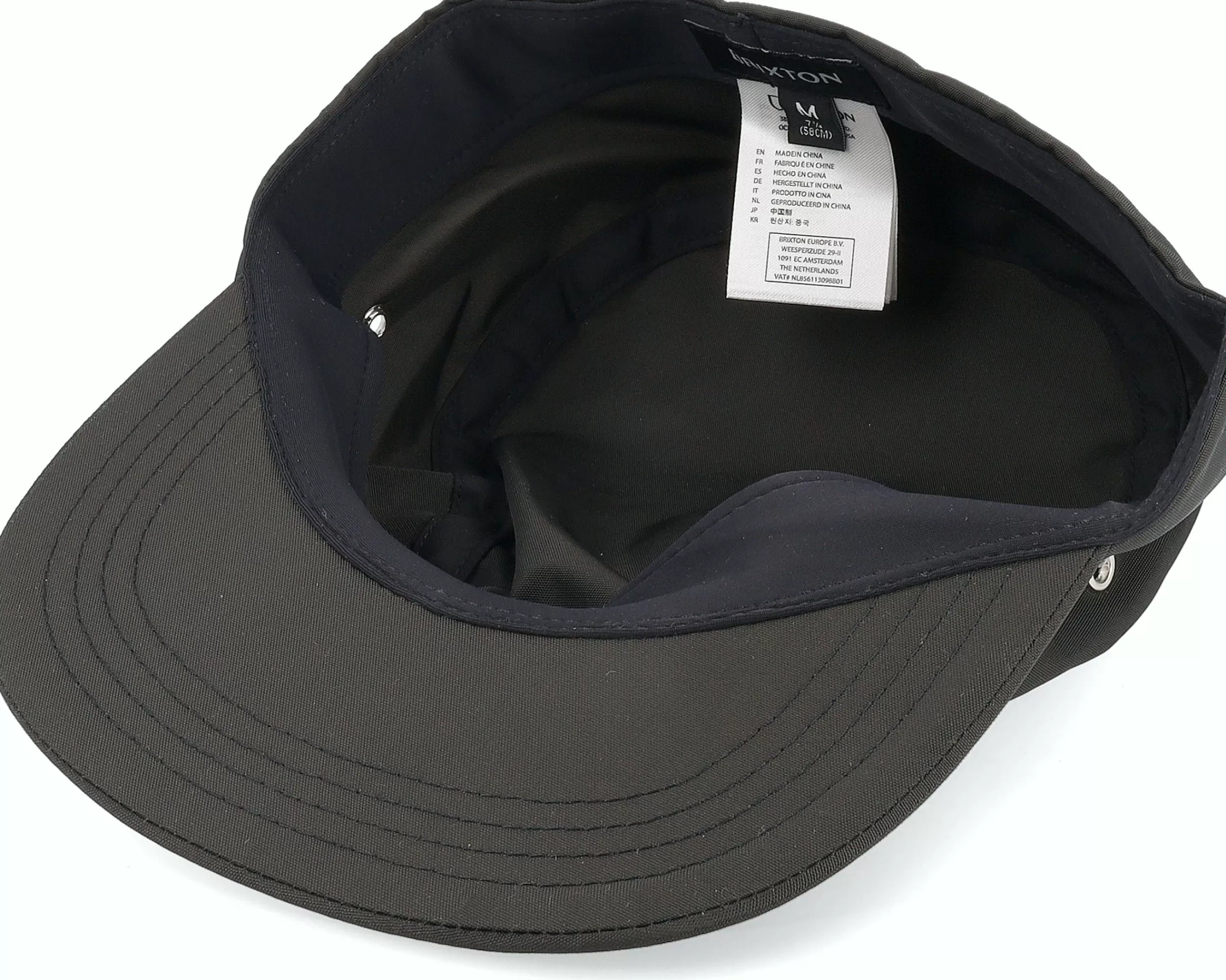 Brixton Vintage Nylon Cap Black 5-Panel - -Unisex 5-Panel