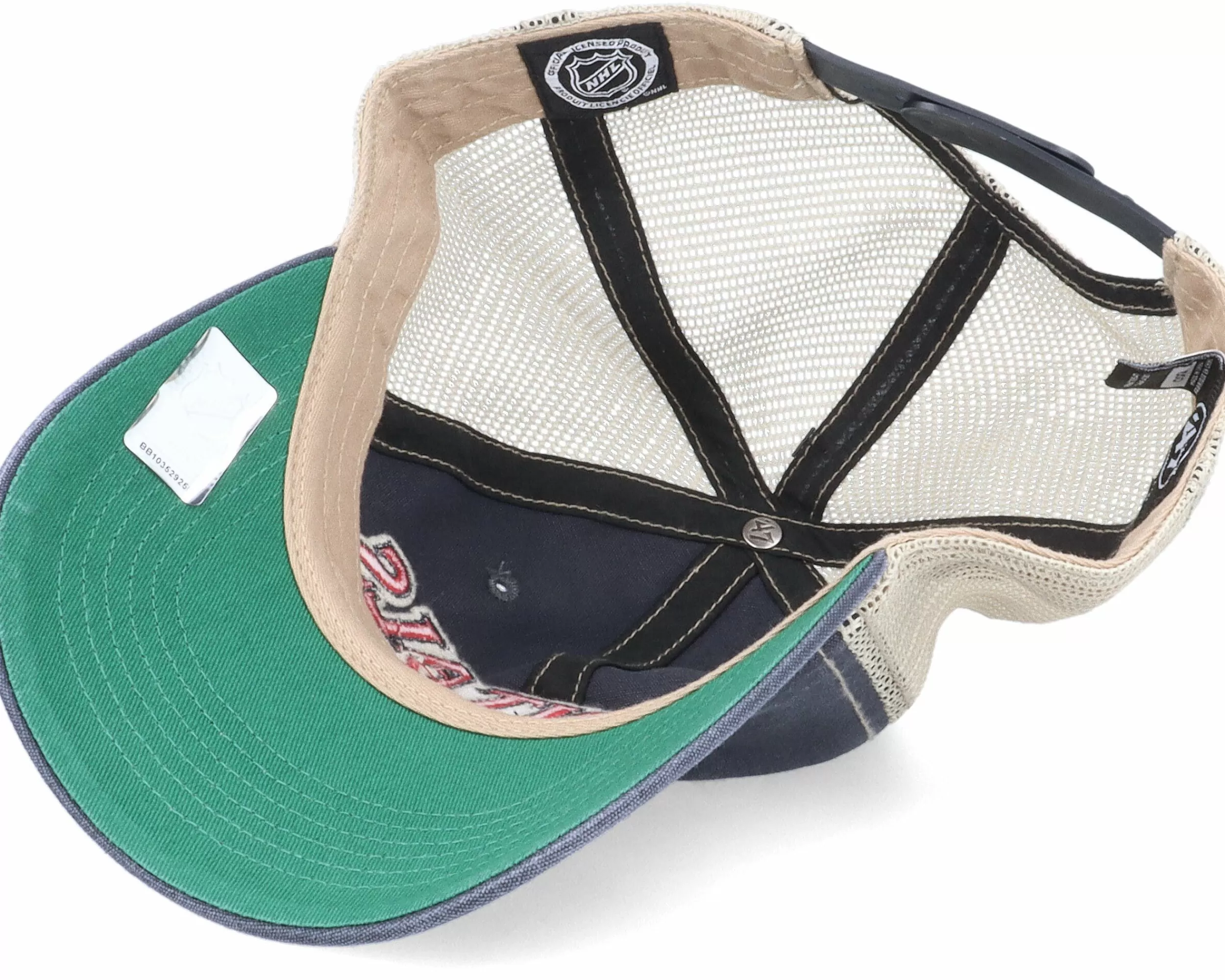 47 Brand Washington Capitals Tuscaloosa Clean Up Dad Cap Vintage Navy/Beige Trucker - -Unisex Trucker