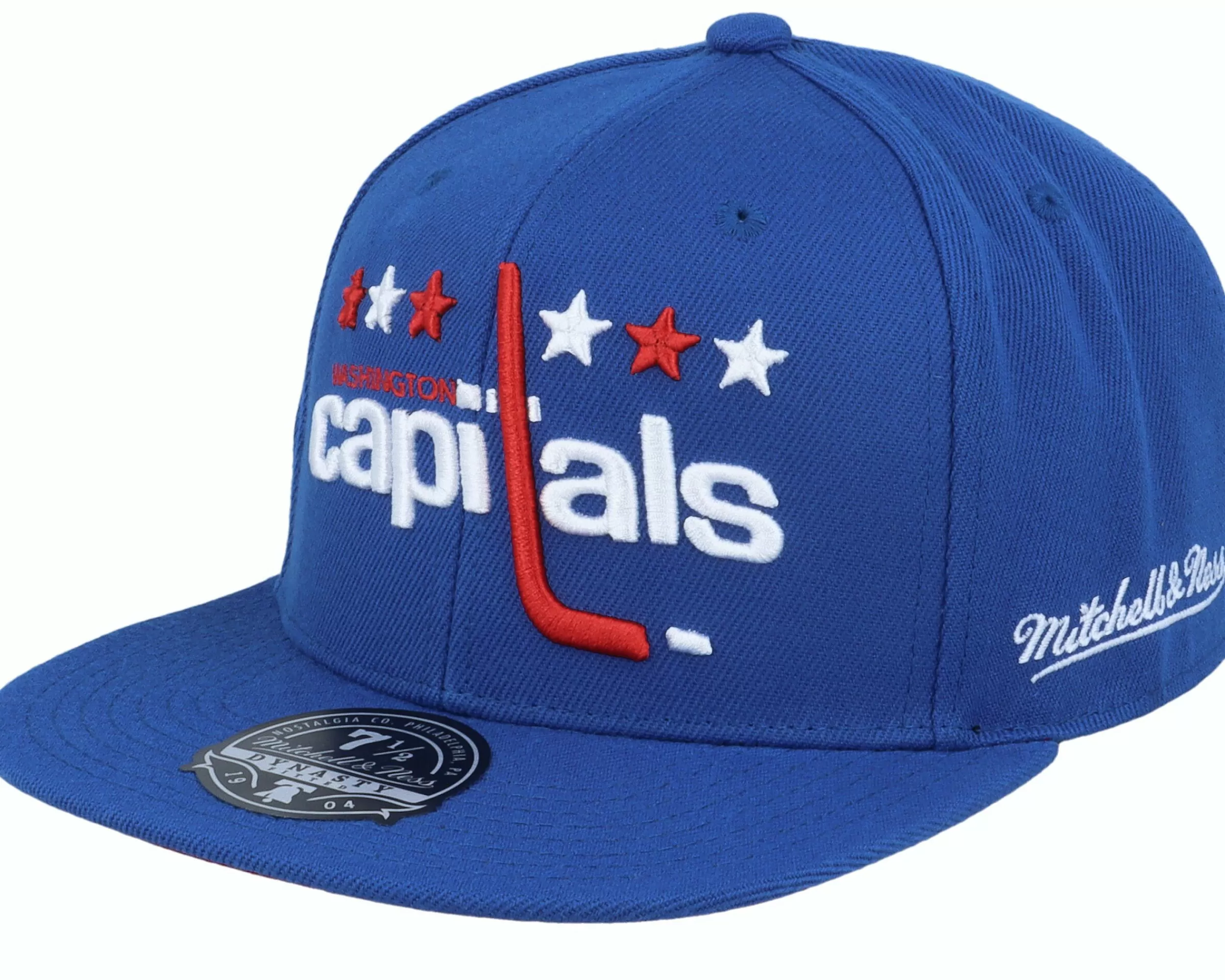 Mitchell & Ness Washington Capitals Vintage Blue Fitted - -Unisex Fitted