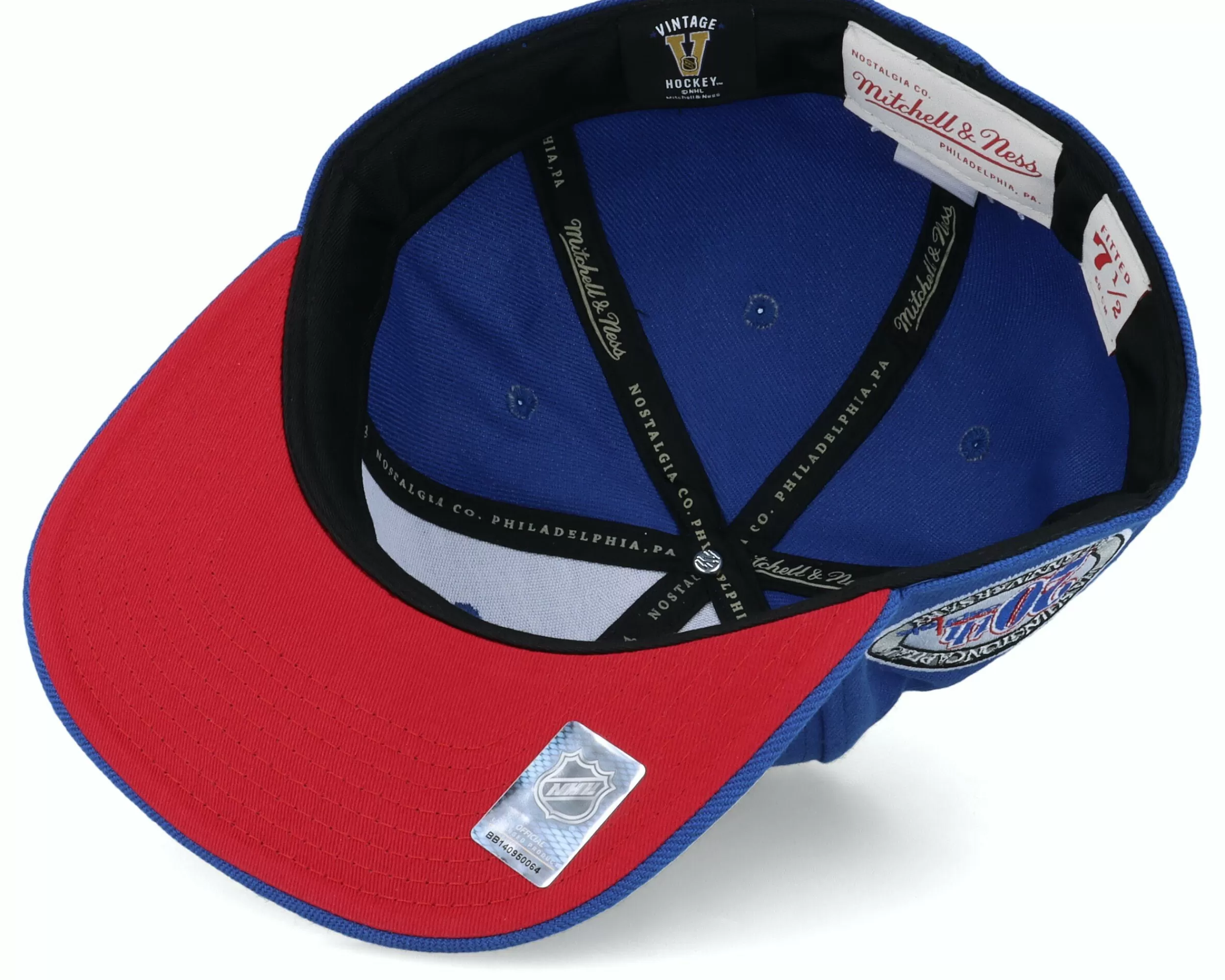 Mitchell & Ness Washington Capitals Vintage Blue Fitted - -Unisex Fitted
