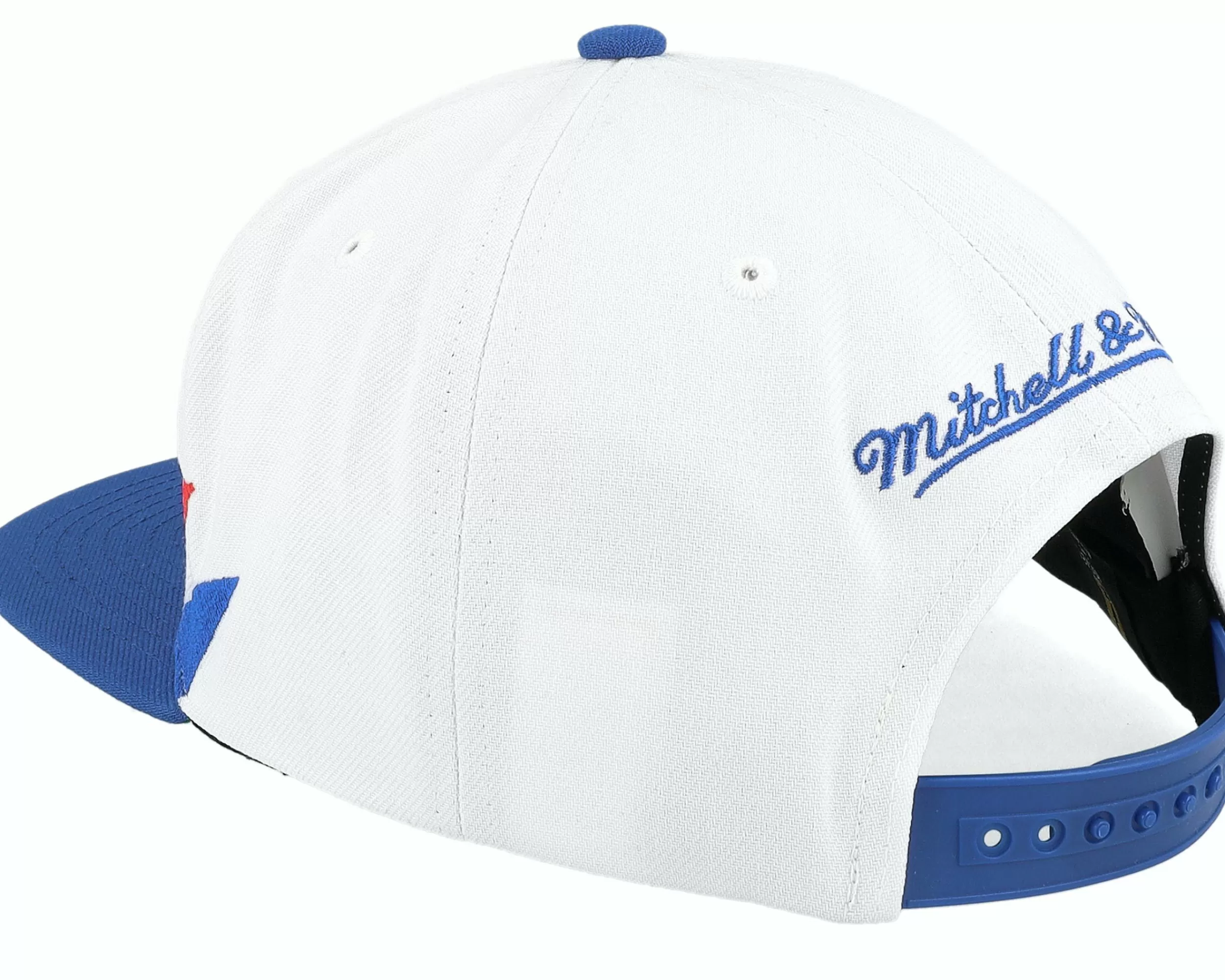 Mitchell & Ness Washington Capitals Vintage Sharktooth White/Blue Snapback - -Unisex Snapback